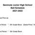 21-22 Bell Schedule