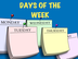 Days Of The Week Puzzle Game F
