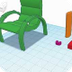 1) Lawn Chair With Cylinders