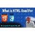 WHAT IS HTML USED FOR - YouTub