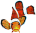 Clown Fish Glass Swimming Pool