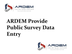 ARDEM Provide Public Survey Da