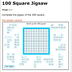100 Square Jigsaw : nrich.math