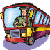 De wielen van de bus