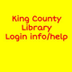 King County Library Login help