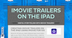 iMovie Trailers on the iPad | 