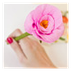 Lápices con flores de papel