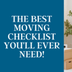 The Best Moving Checklist You'