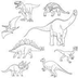 Dibujos de Dinosaurio para col