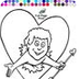 Cupid Through Heart Coloring P