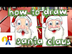 How To Draw Santa Claus's Face