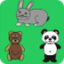 Bear, panda and rabbit colorin