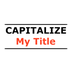 Title Capitalization Tool - Ca