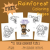 FREE Rainforest Coloring sheet