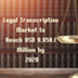 Legal Transcription Market....
