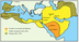 Mapa de expansión musulmana