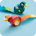 PAJARITOS CON TIRAS DE PAPEL