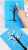 Winter Tree Finger Painting -