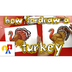 How To Draw A Turkey - YouTube
