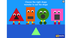 Shape Monsters - 2D Shapes Mat