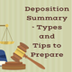 Deposition Summary – Types And