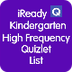 iReady K High Frequency Words