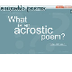 Acrostic ReadWriteThink