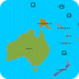 Topo Australië en Oceanië