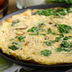 Frittata with spinach and mush