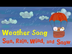 Weather Song for kids | Sun, R