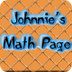 Johnnie Math Page