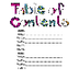 Binder Table of Contents