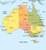 cartina australia