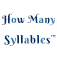 How many syllables in index?