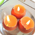 Velas con cascaron de huevo