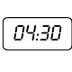 het half uur - digitale klok
