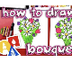 How To Draw A Flower Bouquet 