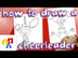 How To Draw A Cheerleader