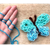 Finger Knit Butterfly