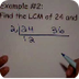 Finding LCM Using The Ladder M