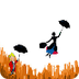 Mary Poppins--BW