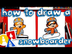How To Draw A Cartoon Snowboar